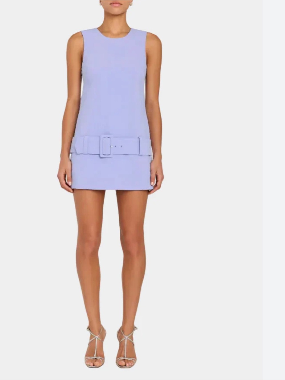 AMANDA UPRICHARD Lavender Mini Dress /romper with Belt Detail